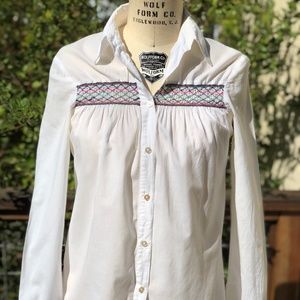 Marc Jacobs Rainbow Smocked Top